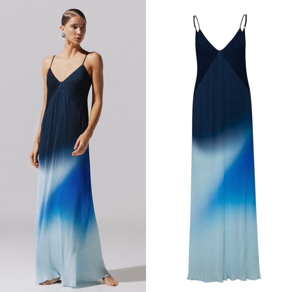 NWT Baobab Plie Ombré Maxi Dress in Blue Marine Size Medium